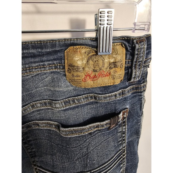 Evan-X Mens Slim Stretch Jeans W32 L30 Basic Blue Wash Denim - Picture 4 of 8